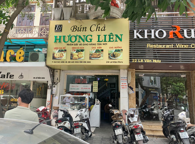 مطعم بون تشو هوونغ   Bun Cha Huong Lien