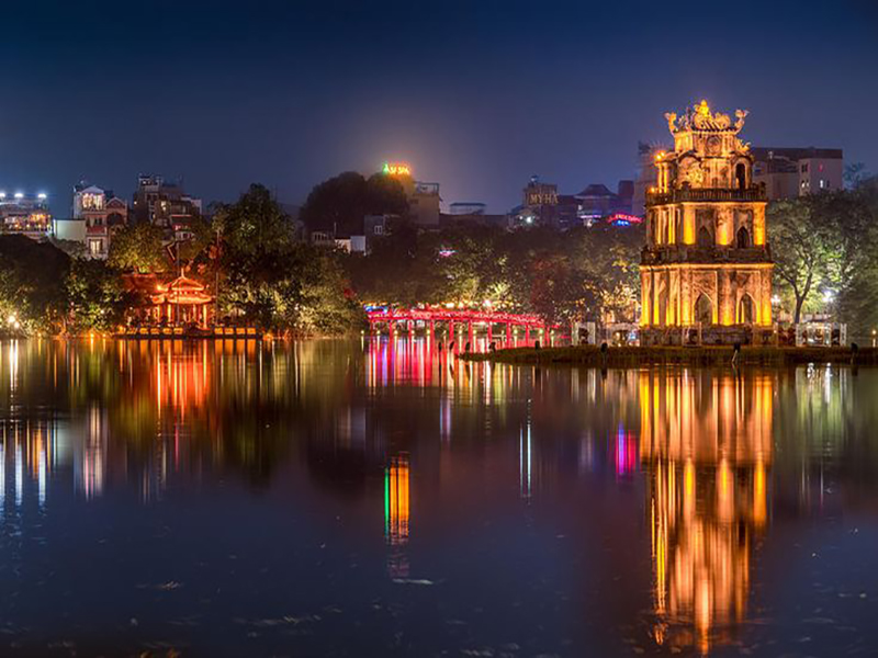 بحيرة هوان كيم هانوي hoan kiem lake