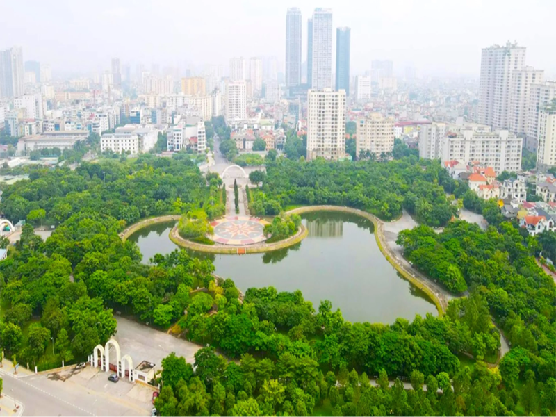 حديقة كاو جاو هانوي Cau Giay Park Hanoi